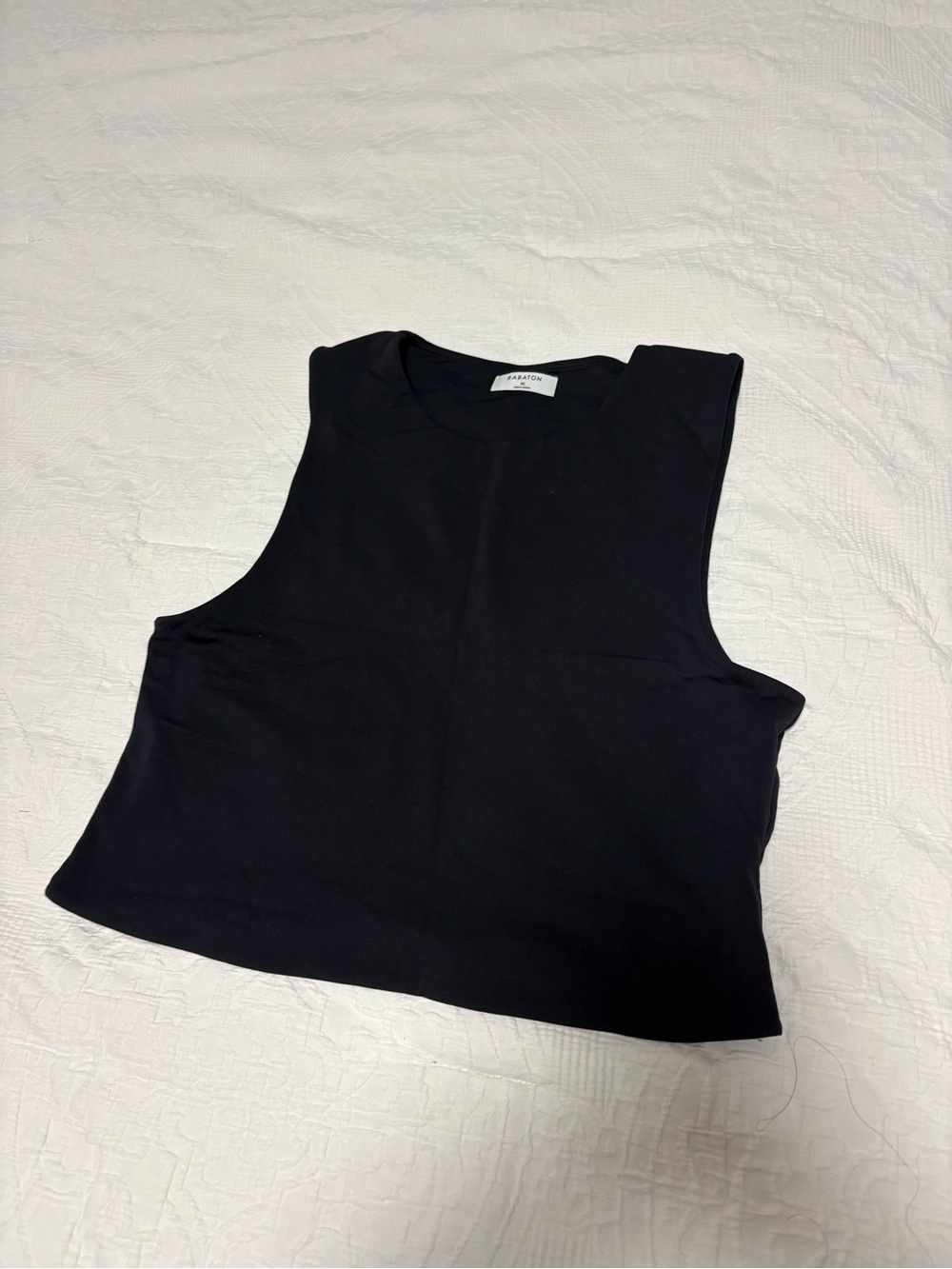 Black Babaton Contour Tank Top by Aritzia